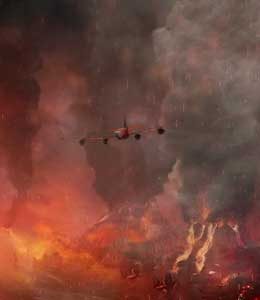 VOLCANO VS PLANE